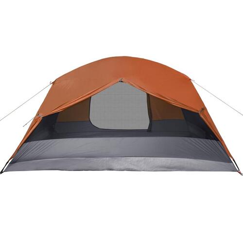 4-personers campingtelt med fortelt vandafvisende orange