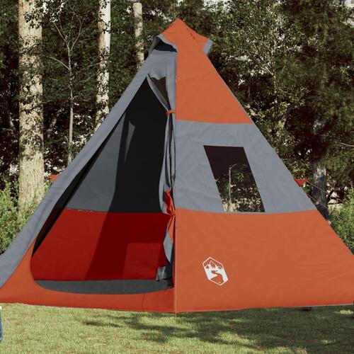 7-personers campingtelt vandafvisende orange