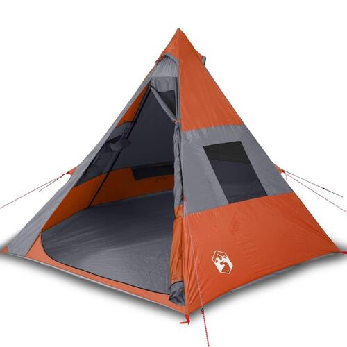 7-personers campingtelt vandafvisende orange
