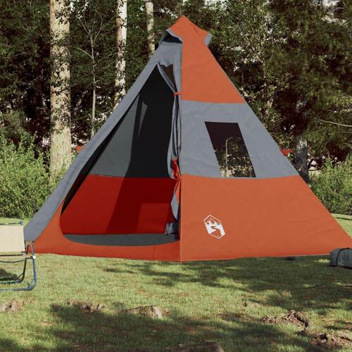7-personers campingtelt vandafvisende orange