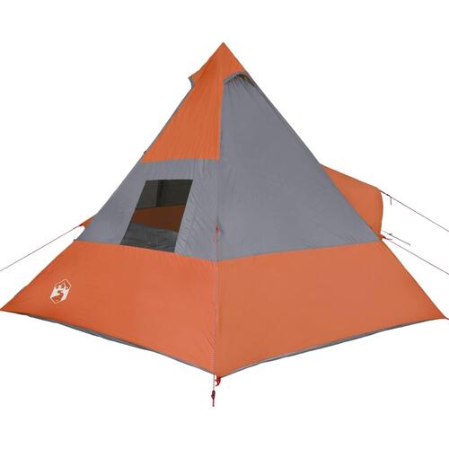 7-personers campingtelt vandafvisende orange
