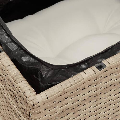 Sofasæt til haven 12 dele med hynder polyrattan beige