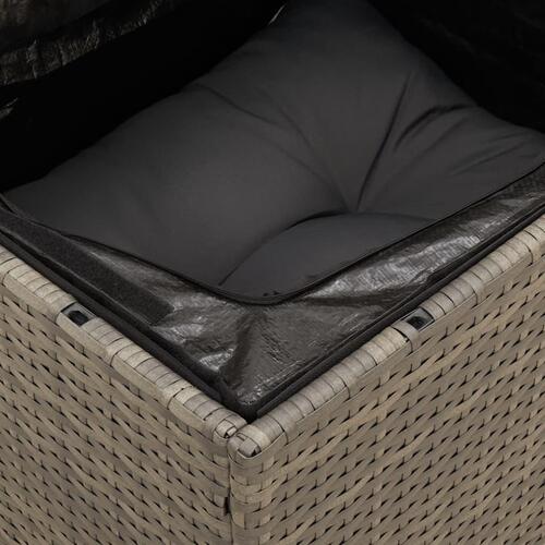 Sofasæt til haven 12 dele med hynder polyrattan grå