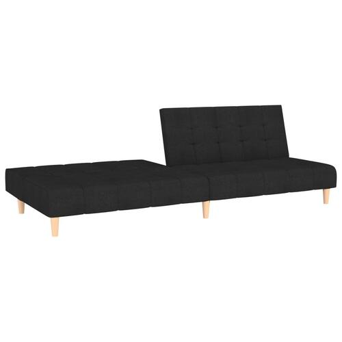2-personers sovesofa stof sort