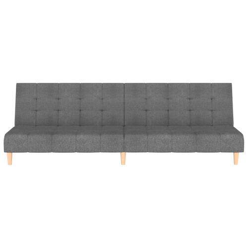 2-personers sovesofa stof lysegrå