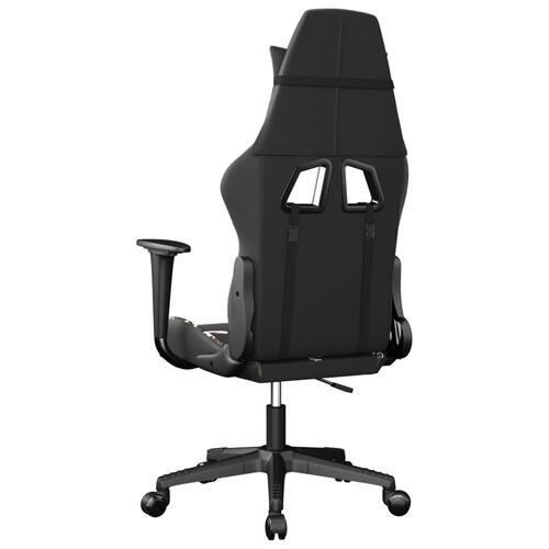 Gamingstol m. massagefunktion kunstlæder sort og camouflage