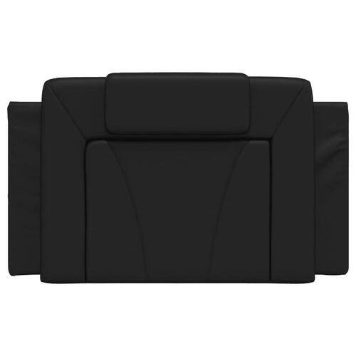 Gavlpude 90 cm kunstlæder sort