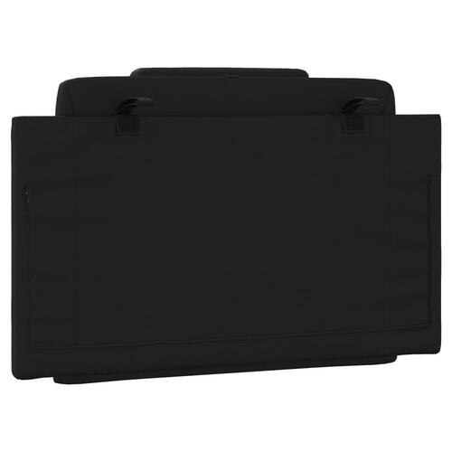 Gavlpude 90 cm kunstlæder sort