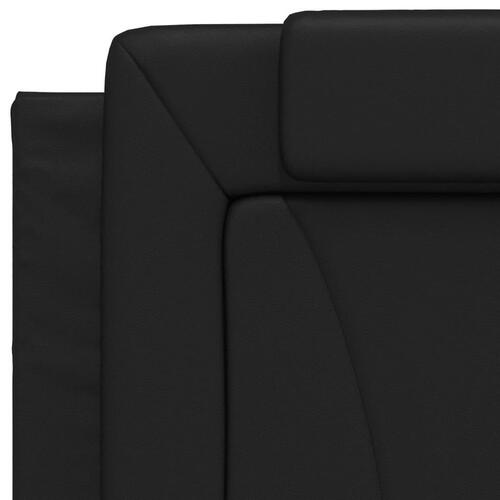 Gavlpude 90 cm kunstlæder sort