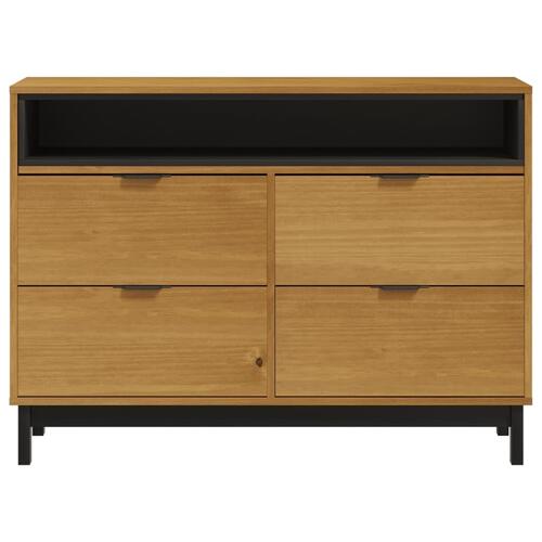 Kommode FLAM 110x40x80 cm massivt fyrretræ