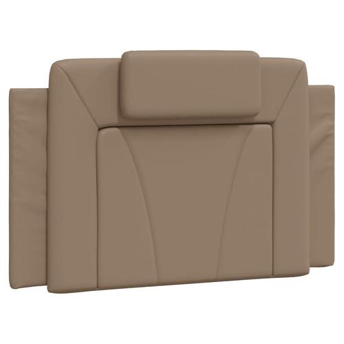 Gavlpude 90 cm kunstlæder cappuccinofarvet