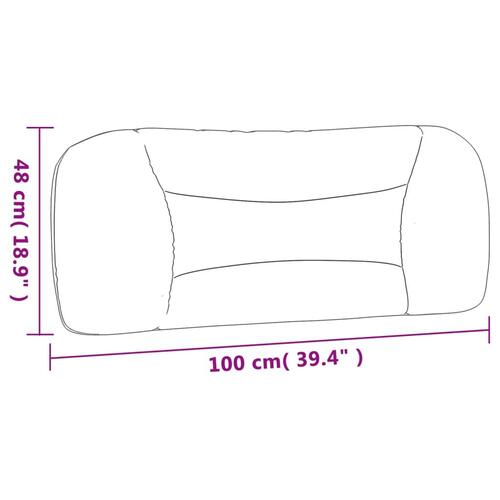 Gavlpude 100 cm stof gråbrun