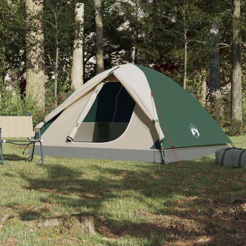 3-personers campingtelt vandafvisende kuppel grøn