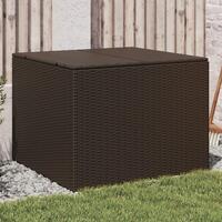 Opbevaringsboks til haven 291 l polyrattan brun