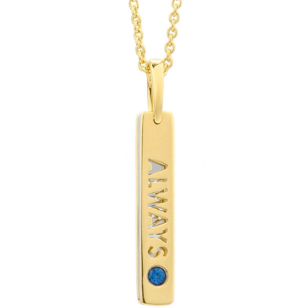 Secrecy halskæde til kvinder P7162CDAWWC03, 42 cm - gylden sterling sølv