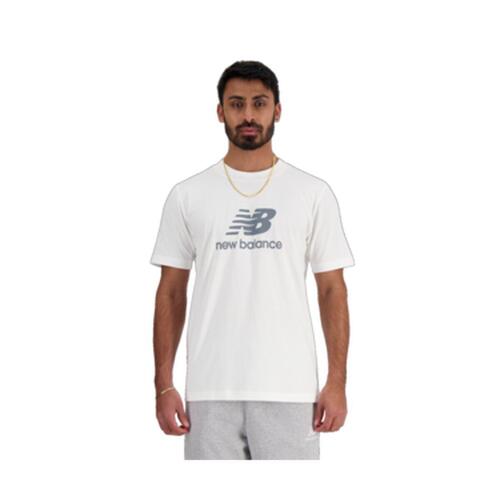 Kortærmet T-shirt til Mænd New Balance MT41502 WT Hvid L