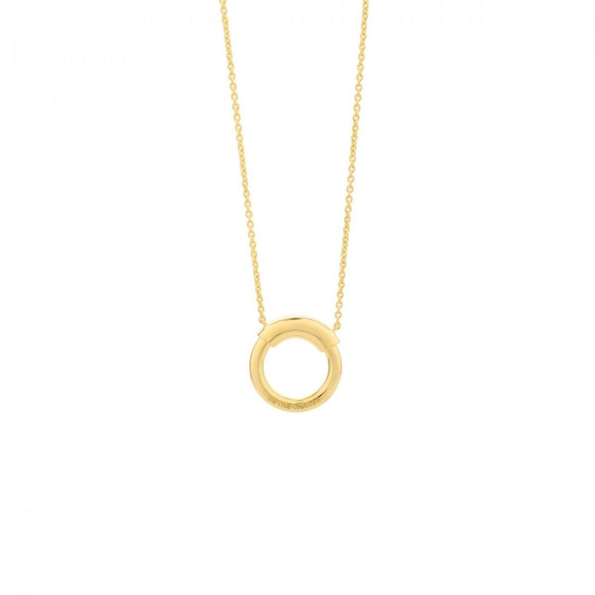 Secrecy halskæde til kvinder i forgyldt sterling sølv - 42 cm