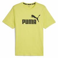 Kortærmet T-shirt til Mænd Puma ESS LOGO TEE 586667 66 Grøn S