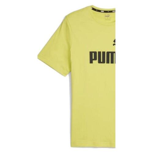 Kortærmet T-shirt til Mænd Puma ESS LOGO TEE 586667 66 Grøn S