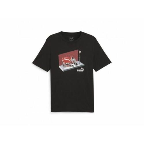 Kortærmet T-shirt til Mænd Puma NEAKER BOX TEE 680175 01 Sort S
