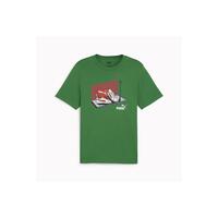 Kortærmet T-shirt til Mænd Puma SNEAKER BOX TEE 680175 86 Grøn S