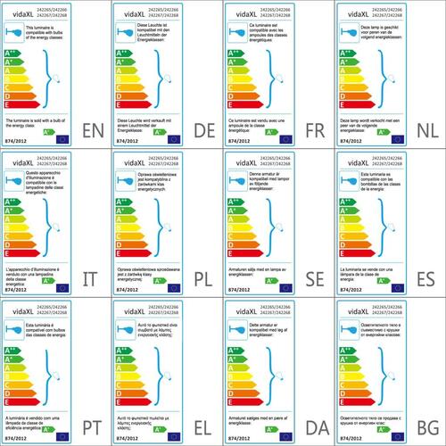 Sort spotlight, trådramme i industristil, 6 pærer med LED-glødetråd