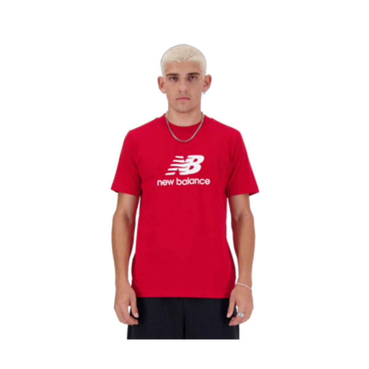 Kortærmet T-shirt til Mænd New Balance LOGO MT41502 TRE Rød S