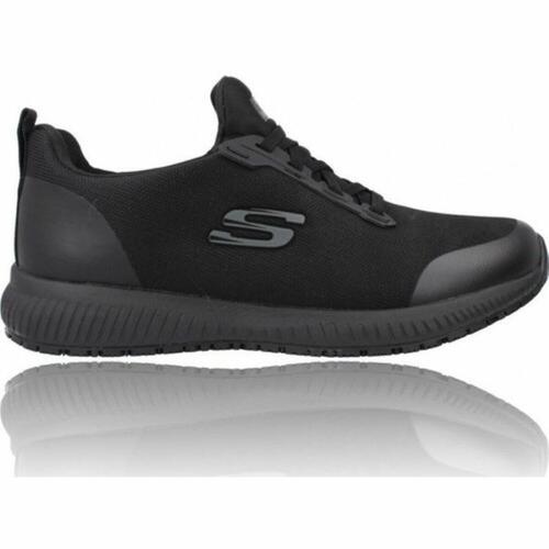 Sportssneakers til damer Skechers SQUAD 77222EC BKRG Sort 35