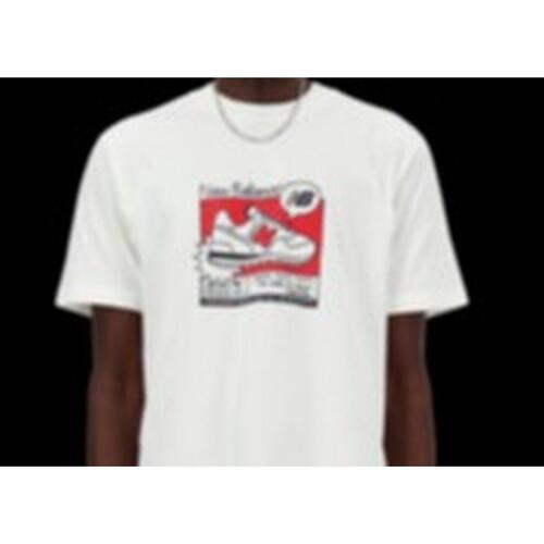 Kortærmet T-shirt til Mænd New Balance MT41593 SST Hvid M