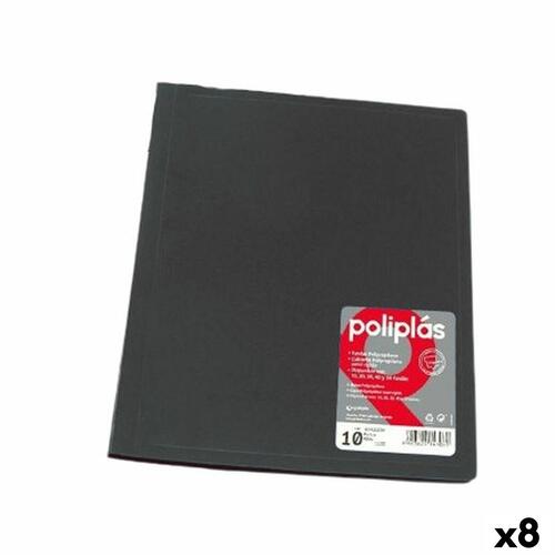 Organiser mappe Grafoplas Sort A4 (8 enheder)