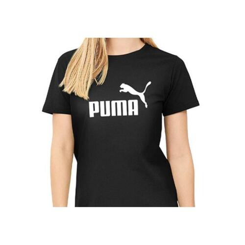 Kortærmet T-shirt til Kvinder Puma LOGO TEE 586774 01 Sort XS