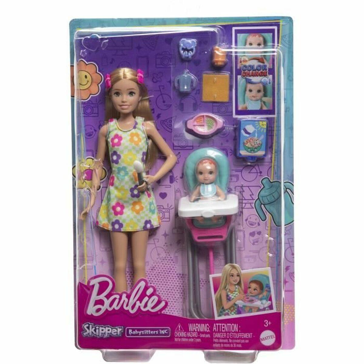 Barbie Babysitters Inc - Dukke Barbie Babysitter (8 dele) billede