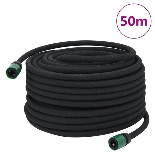Siveslange 0,6" 50 m gummi sort