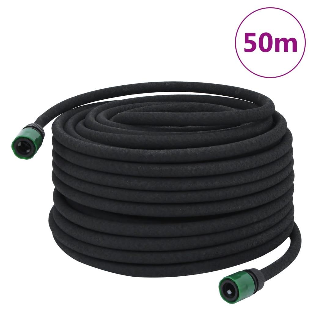 Siveslange 0,6" 50 m gummi sort