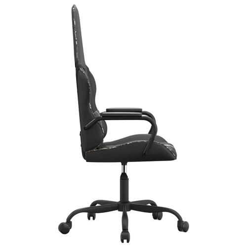 Gamingstol kunstlæder sort og camouflage
