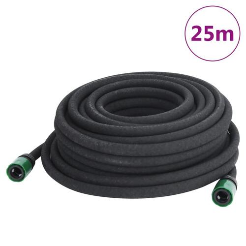 Siveslange 0,6" 25 m gummi sort