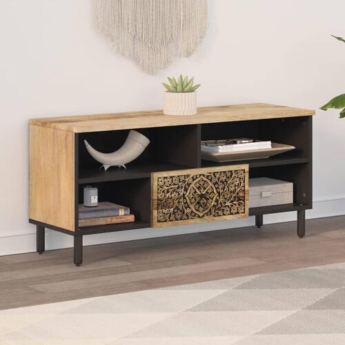 Tv-bord 100x33x46 cm massivt mangotræ