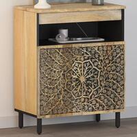 Skab 60x33x75 cm massivt mangotræ