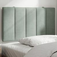 Gavlpude 90 cm velour lysegrå