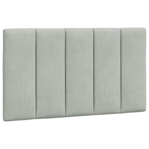 Gavlpude 90 cm velour lysegrå
