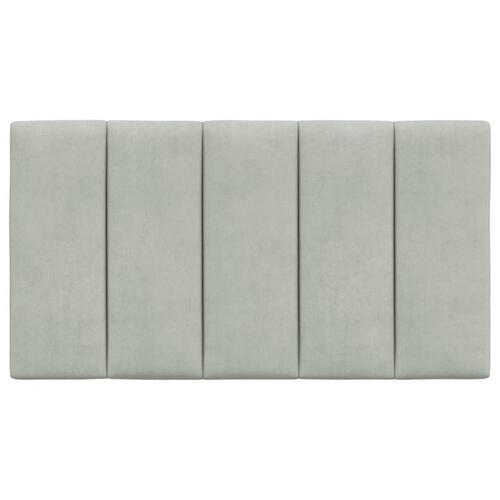 Gavlpude 90 cm velour lysegrå