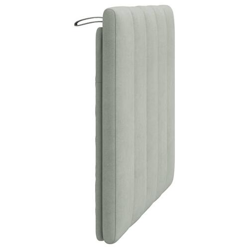 Gavlpude 90 cm velour lysegrå