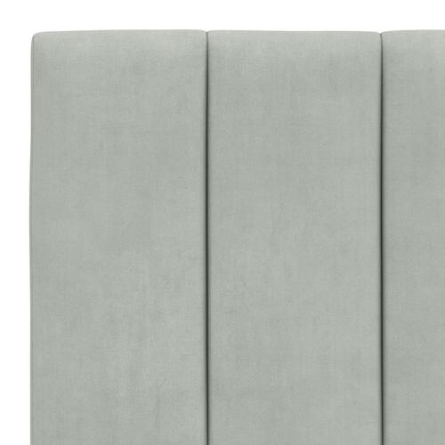 Gavlpude 90 cm velour lysegrå