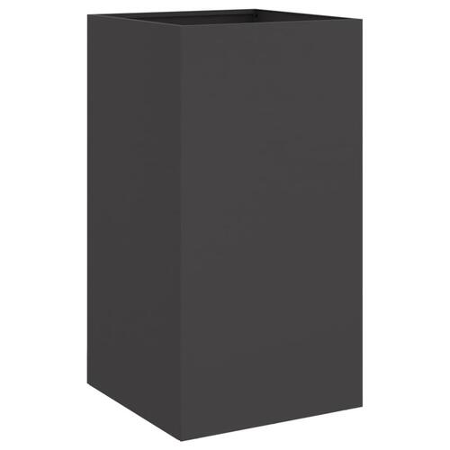 Plantekasse 42x38x75 cm koldvalset stål sort