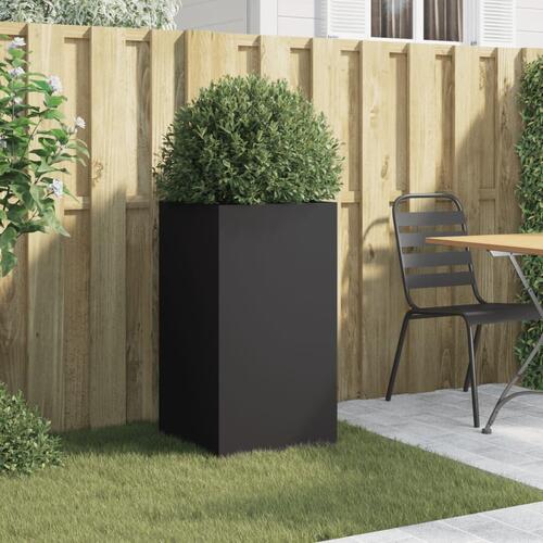 Plantekasse 42x38x75 cm koldvalset stål sort