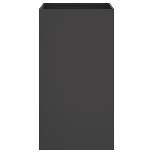 Plantekasse 42x38x75 cm koldvalset stål sort