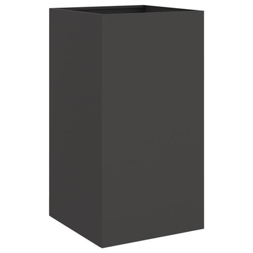 Plantekasse 42x38x75 cm koldvalset stål sort