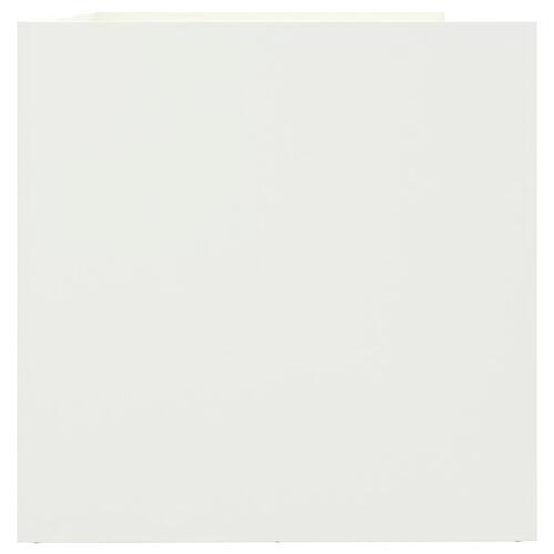 Plantekasse 62x40x39 cm koldvalset stål hvid