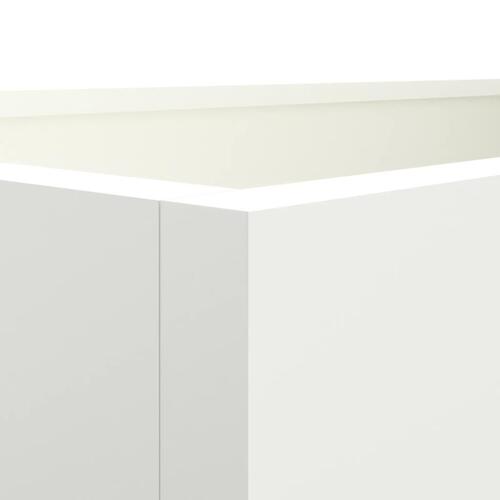 Plantekasse 62x40x39 cm koldvalset stål hvid