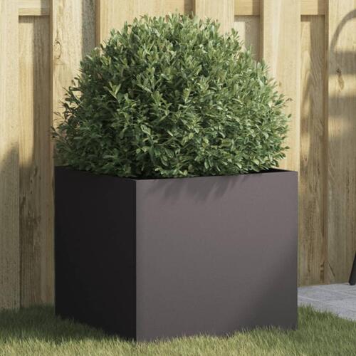 Plantekasse 42x40x39 cm koldvalset stål sort